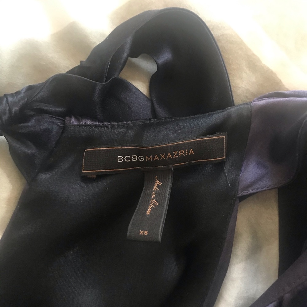 BCBG Purple and Black mini dress with Pockets! - Picture 5 of 5